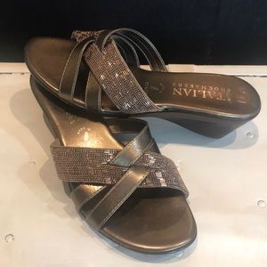 Italian Shoemakers wedge heel sandals